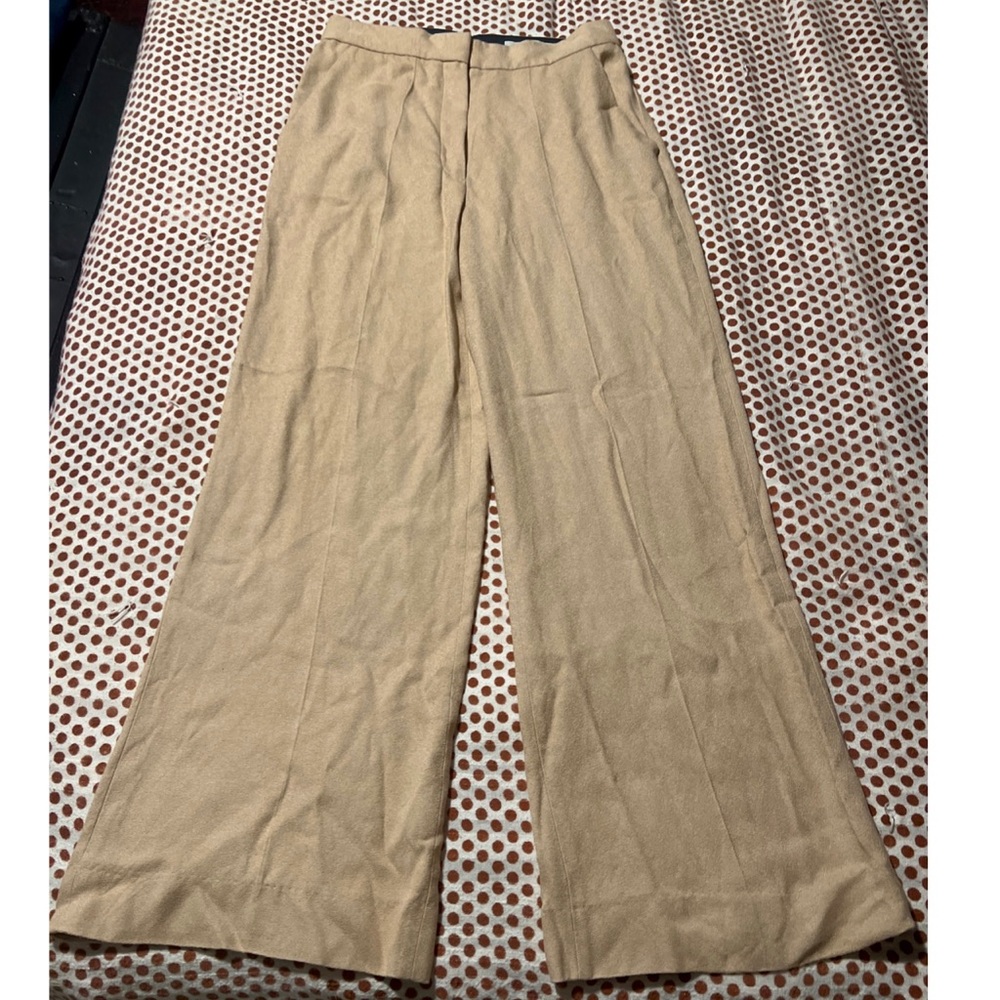 Stella McCartney Wide Leg Cream Trousers